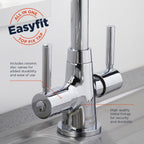 Bristan Monza Kitchen Tap Swivel Spout Two Lever