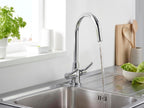 Bristan Monza Kitchen Tap Swivel Spout Two Lever