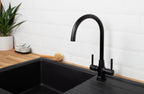 Bristan Monza Kitchen Tap Swivel Spout Two Lever