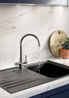 Bristan Monza Kitchen Tap Swivel Spout Two Lever