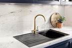 Bristan Monza Kitchen Tap Swivel Spout Two Lever