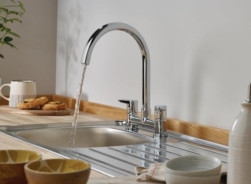 Quest Bridge Kitchen Tap Chrome Qst Dsm C