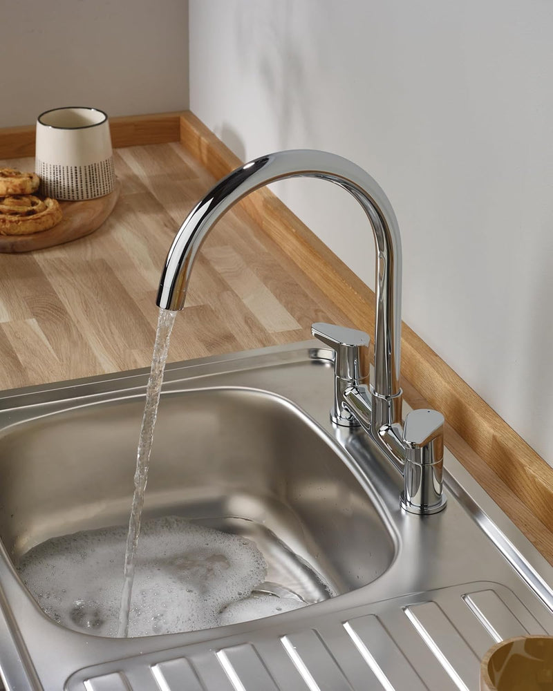 Quest Bridge Kitchen Tap Chrome Qst Dsm C