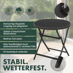 Brubaker Milano Garden Folding Table