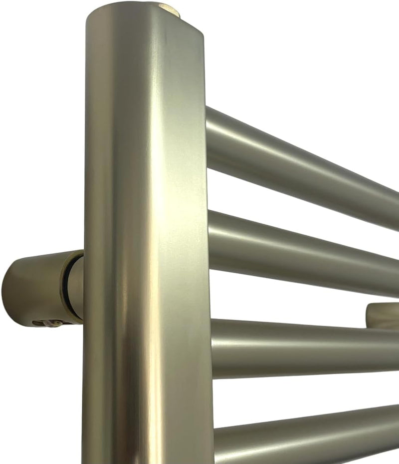 Brushed Brass Heated Towel Rail 500MM