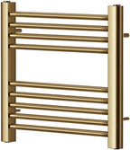 Brushed Brass Heated Towel Rail 500MM