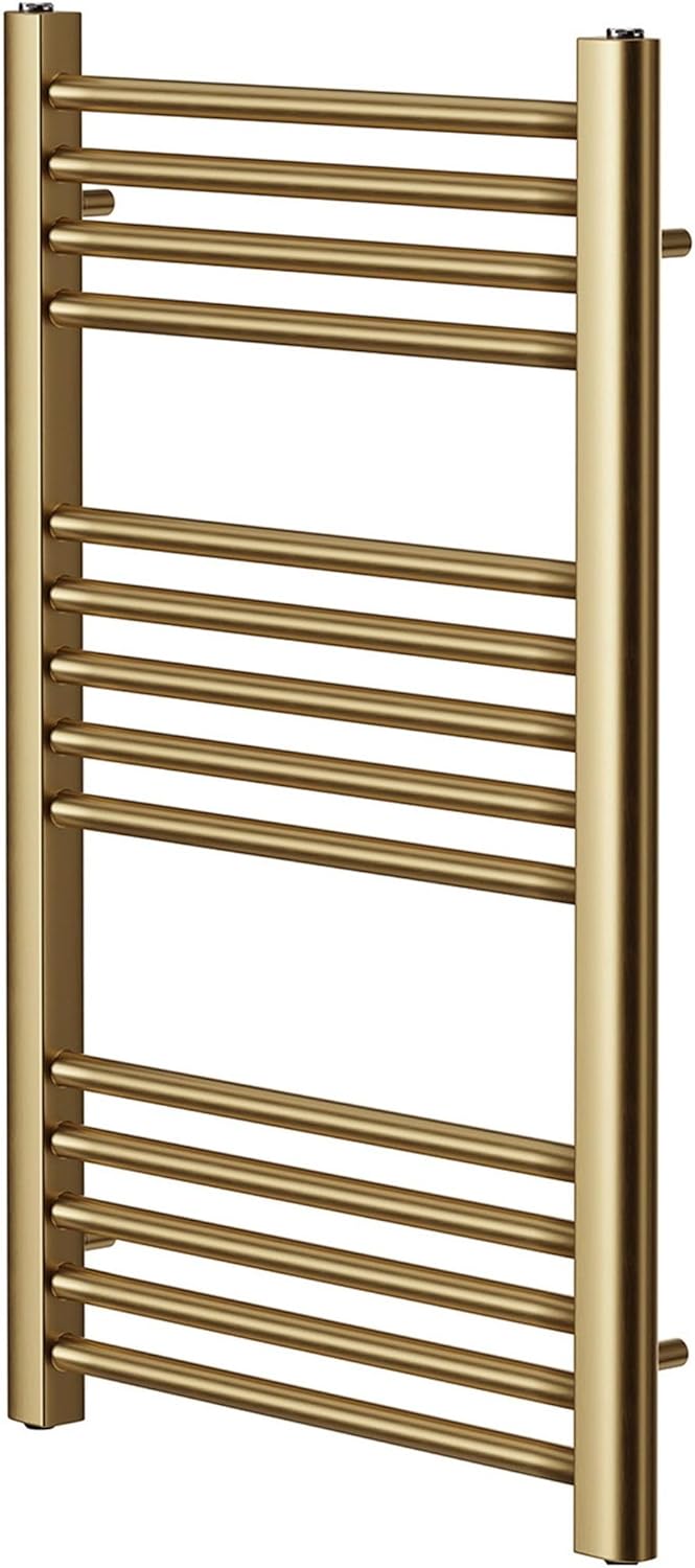 Brushed Brass Heated Towel Rail 500MM