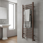 Brushed Bronze Heated Towel Rail 400MM