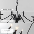 Brushed Nickel Chandelier Ceiling Lights 6 Modern Dining