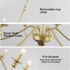 Brushed Nickel Chandelier Ceiling Lights 6 Modern Dining