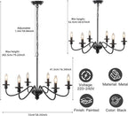 Brushed Nickel Chandelier Ceiling Lights 6 Modern Dining