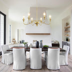Brushed Nickel Chandelier Ceiling Lights 6 Modern Dining