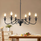 Brushed Nickel Chandelier Ceiling Lights 6 Modern Dining
