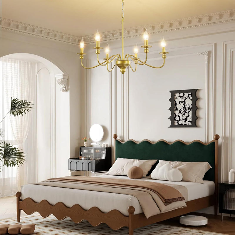 Brushed Nickel Chandelier Ceiling Lights 6 Modern Dining