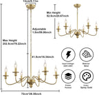 Brushed Nickel Chandelier Ceiling Lights 6 Modern Dining