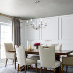Brushed Nickel Chandelier Ceiling Lights 6 Modern Dining