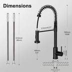 Brushed Stainless Kitchen Tap Swivel Sink Taps