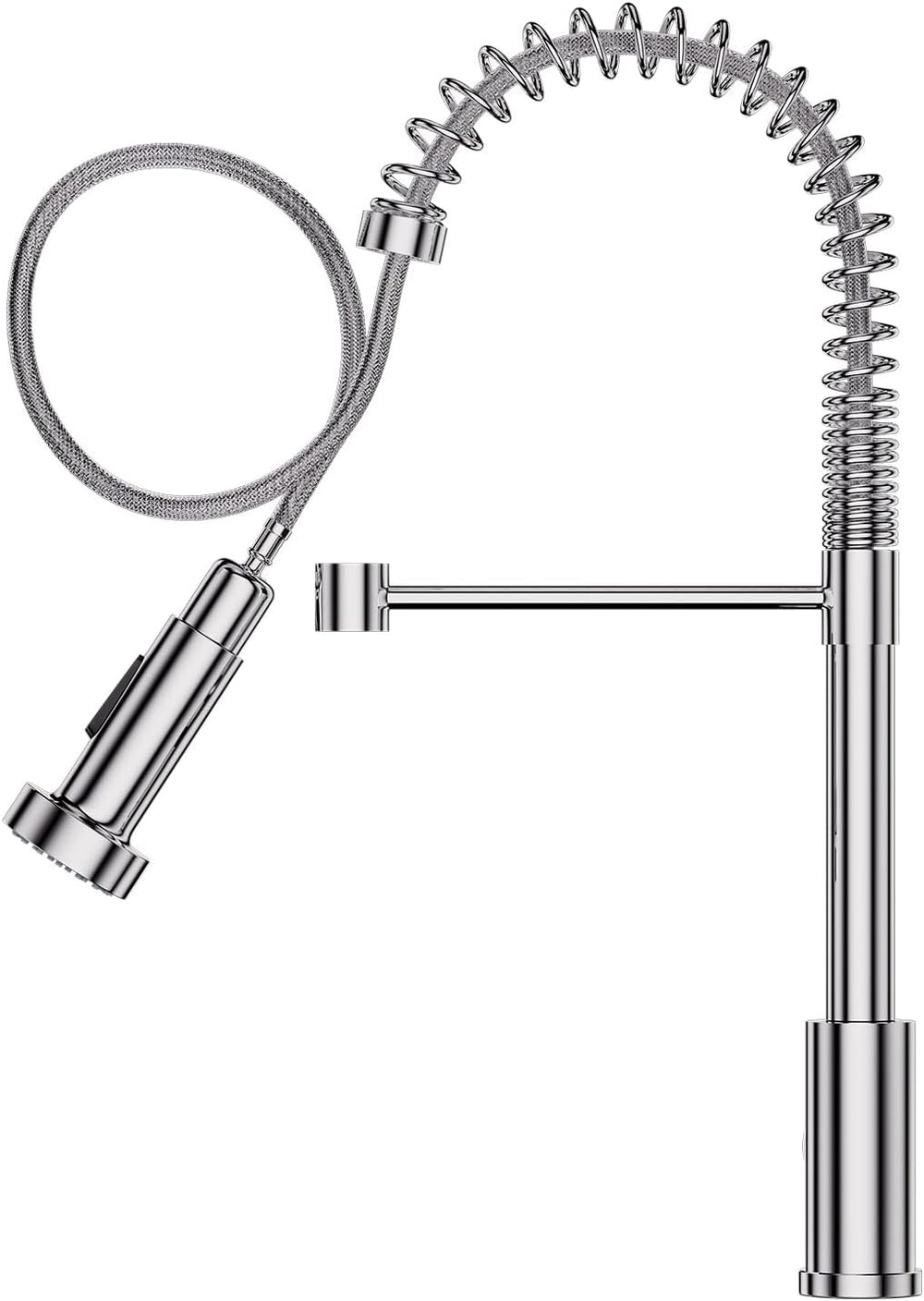 Brushed Stainless Kitchen Tap Swivel Sink Taps