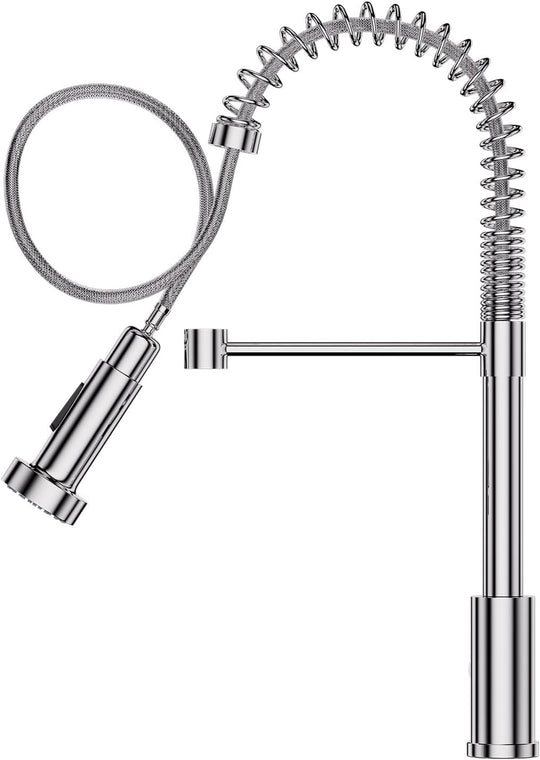 Brushed Stainless Kitchen Tap Swivel Sink Taps