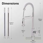 Brushed Stainless Kitchen Tap Swivel Sink Taps