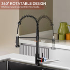 Brushed Stainless Kitchen Tap Swivel Sink Taps