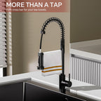 Brushed Stainless Kitchen Tap Swivel Sink Taps