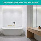 Brushed Thermostatic Shower Mixer Set Combi Safety Lock