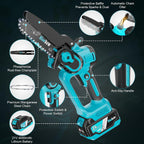 Brushless Mini Chainsaw Cordless 6 Inch Electric Saw