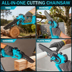 Brushless Mini Chainsaw Cordless 6 Inch Electric Saw