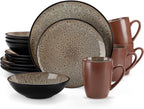 Bubble Stoneware Dinner Set for 4 Reactive Glaze (12 Piece)