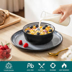 Bubble Stoneware Dinner Set for 4 Reactive Glaze (12 Piece)