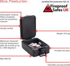 Burg Wächter Fireproof A4 Document Deed Box Safe
