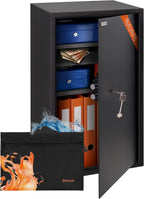 Business Xl Key Lock Safe with Fireproof