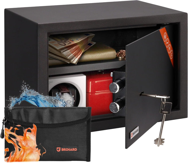 Business Xl Key Lock Safe with Fireproof