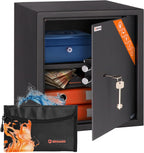 Business Xl Key Lock Safe with Fireproof