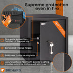 Business Xl Key Lock Safe with Fireproof