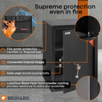 Business Xl Key Lock Safe with Fireproof