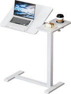 Bzium Overbed Bedside Table with Hidden Wheels Adjustable