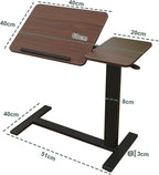 C Shaped Side Table Adjustable Height with Hidden