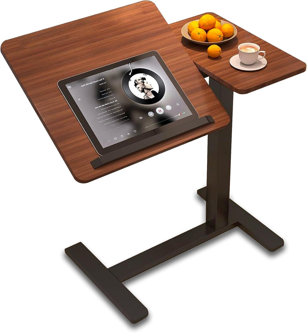 C Shaped Side Table Adjustable Height with Hidden