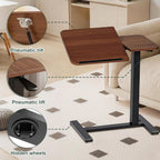 C Shaped Side Table Adjustable Height with Hidden