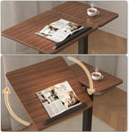 C Shaped Side Table Adjustable Height with Hidden