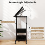 C Shaped Side Table Sofa with Charging Station