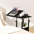 C Shaped Side Table Sofa with Charging Station