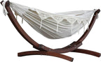 C8spct-00 Double Cotton Hammock with Solid Pine Arc