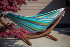 C8spct-00 Double Cotton Hammock with Solid Pine Arc