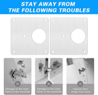 Cabinet Hinge Repair Plate Stainless Steel Kitchen Brackets