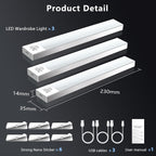 Cabinet Kitchen Lights 2000mah Cupboard Motion Sensor (2 Pack)