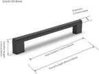 Cabinet Pulls Hardware Drawer Handles Stainless Steel Kitchen (10 Pack)
