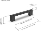 Cabinet Pulls Hardware Drawer Handles Stainless Steel Kitchen (10 Pack)